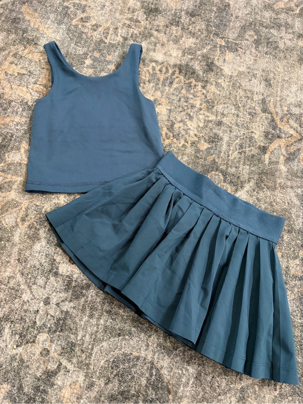 Athletic Works Teal Active Skort Set